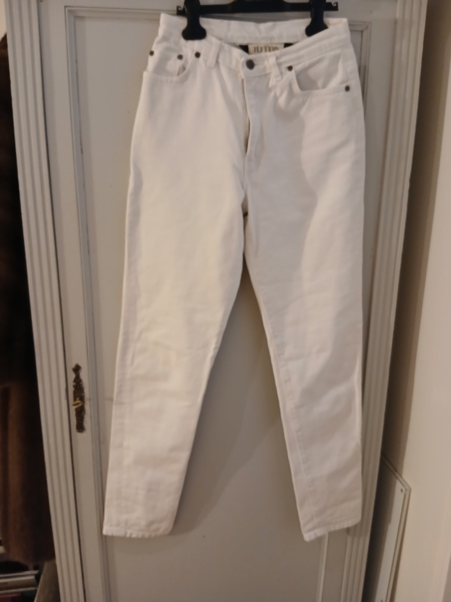 Jean mom taille haute blanc - Marthe