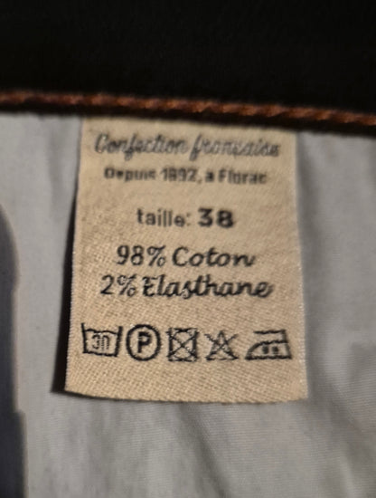 Jean droit ajusté Noir - Augusta