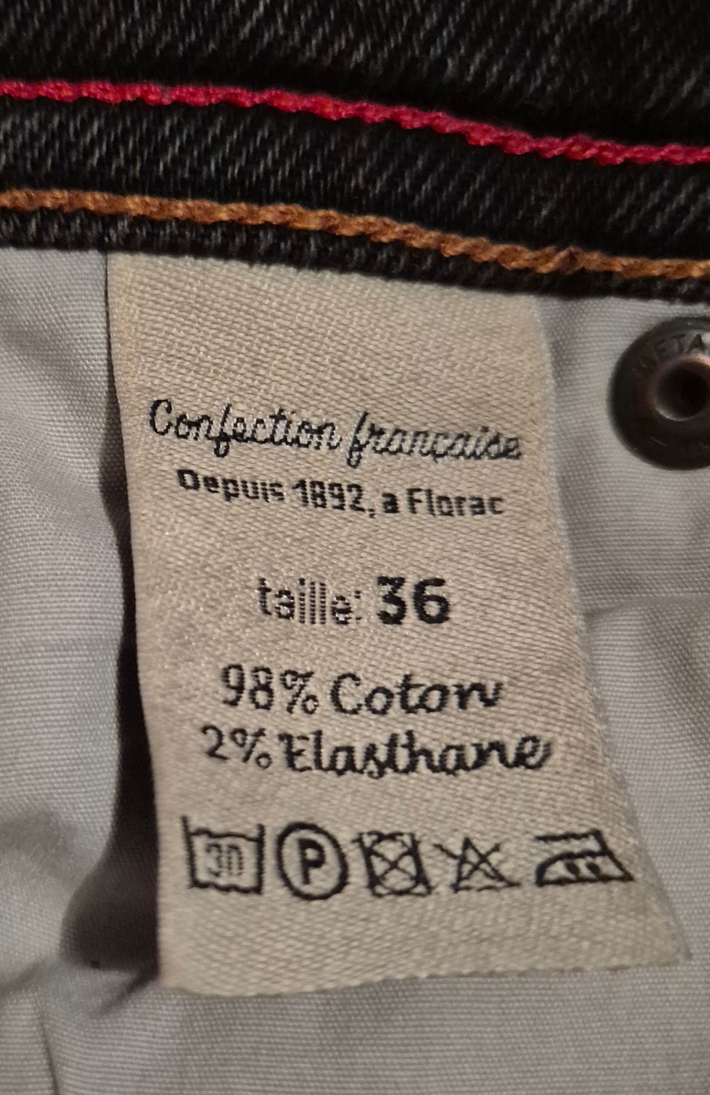 Jean slim taille standard Noir - Mathilde