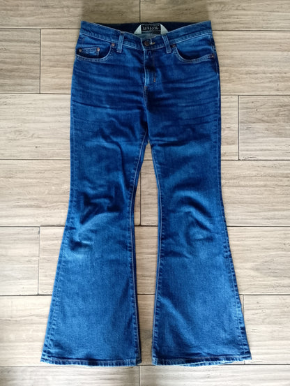 Jean femme flare taille semi-haute Stonewashed - Margot