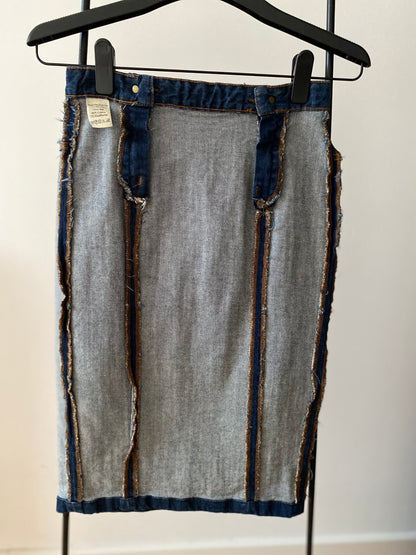 Jupe en jean crayon taille haute Coton Bio - Agathe