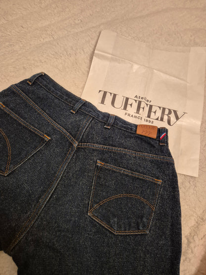 Jean droit taille haute laine – SAINT JAMES x Atelier TUFFERY – Apolline