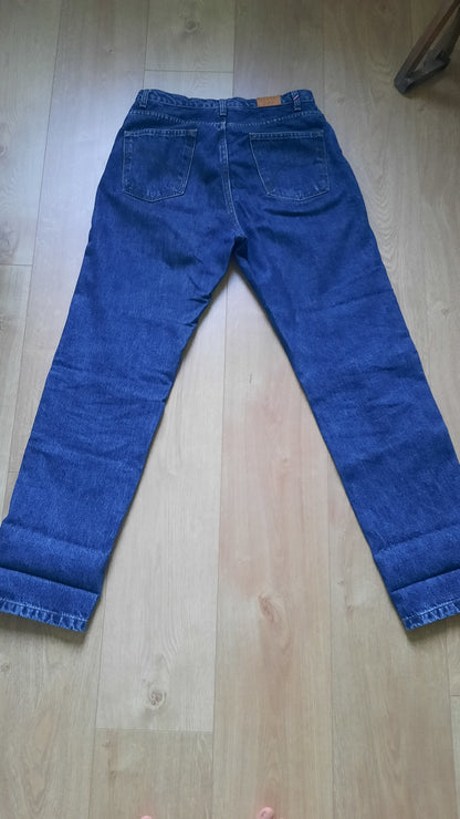 Jean droit taille haute stonewashed - Apolline