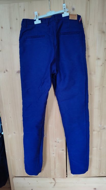 Chino ajusté taille haute Moleskine - Léonie
