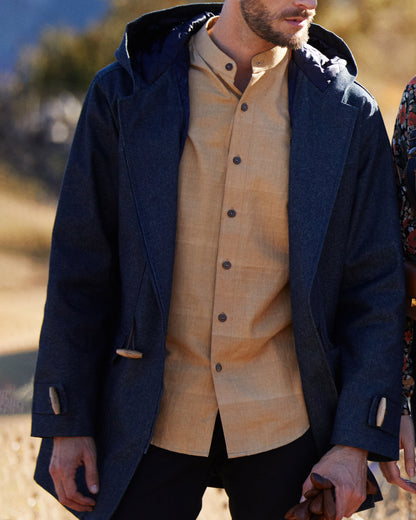Manteau en jean Laine Française - Aigoual
