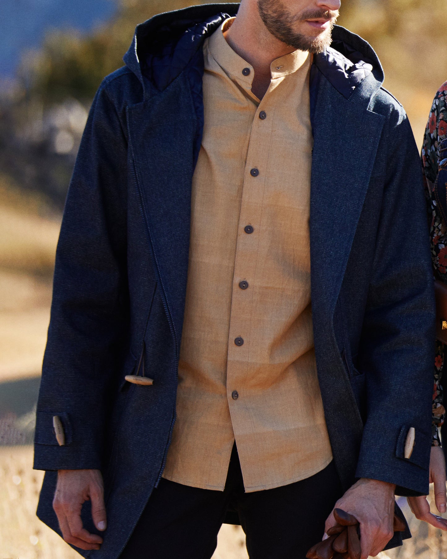 Manteau en jean Laine Française - Aigoual