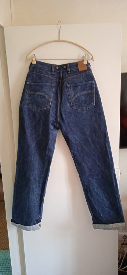 Jean large taille haute Selvedge - Désiré