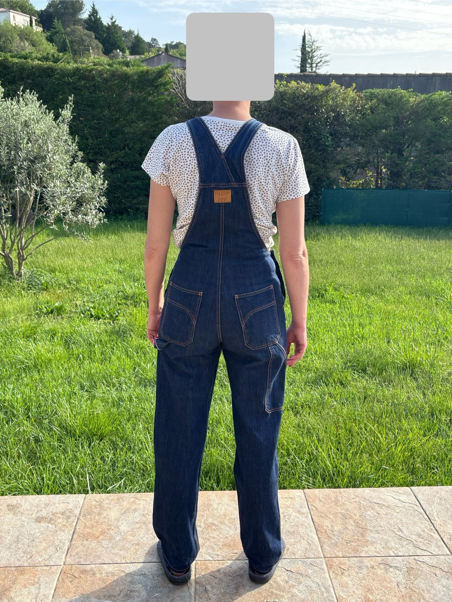 Salopette jean bio indigo naturel - André