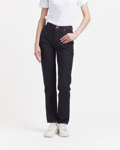 Jean femme mom taille haute Chanvre - Marthe