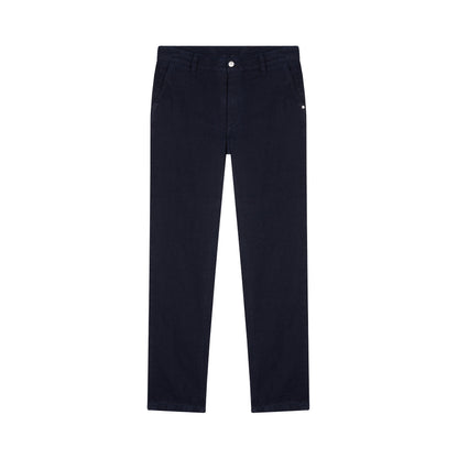Chino droit ajusté en jean 100% lin français - Ernest