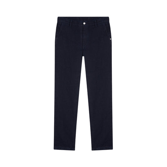 Chino droit ajusté en jean 100% lin français - Ernest