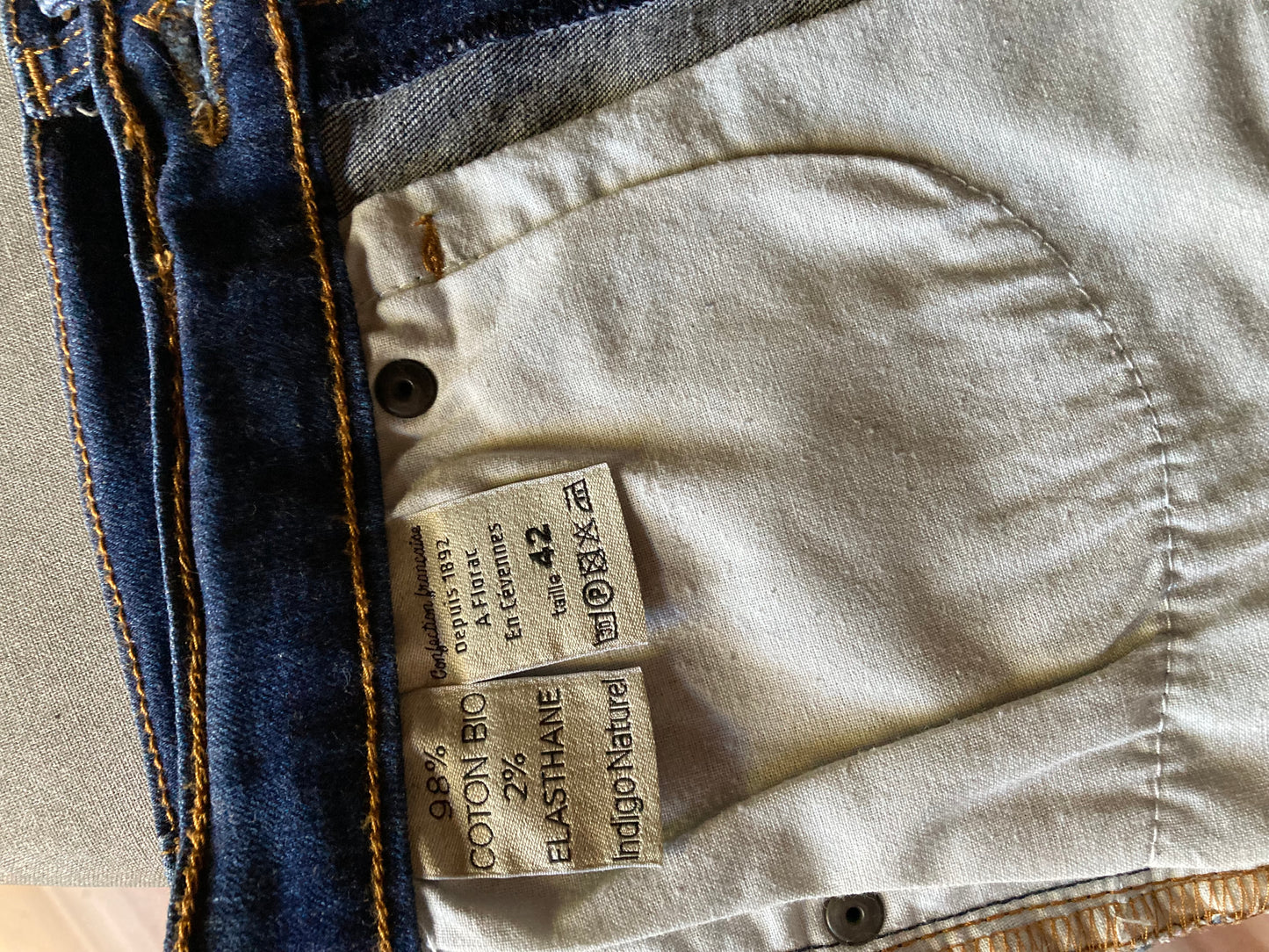 Jean slim taille haute Coton Bio - Marianne
