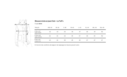 Blouson mixte en jean Clair - Le Tuff’s
