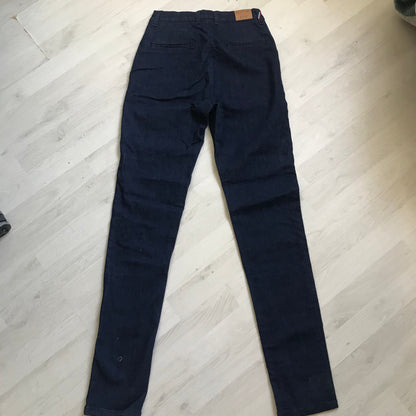 Chino ajusté taille haute Brut Coton Bio - Léonie