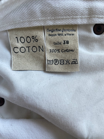 Jean mom taille haute blanc - Marthe