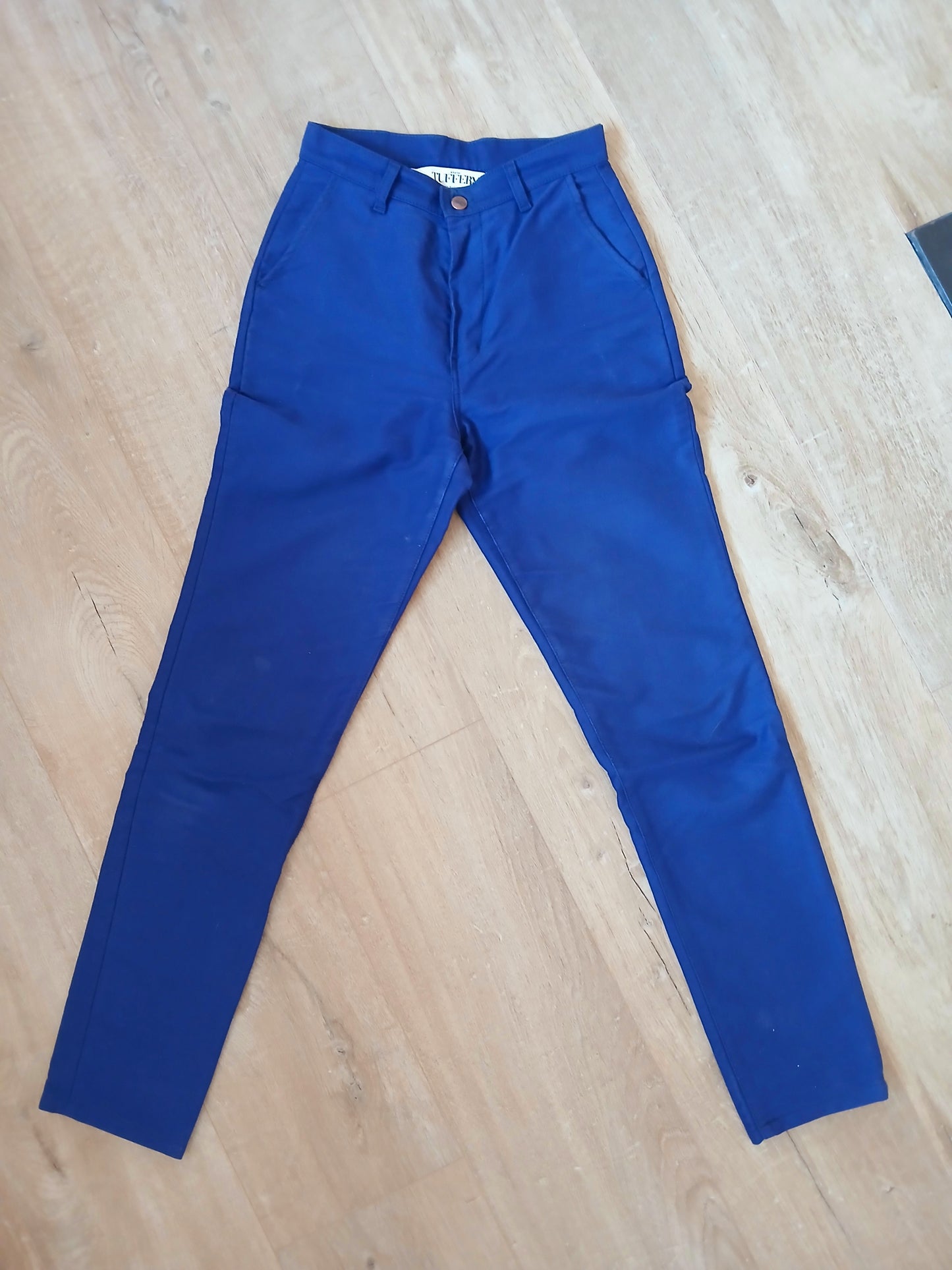 Chino ajusté taille haute Moleskine - Léonie