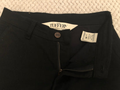 Chino ajusté taille haute Noir - Léonie