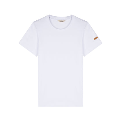 T-shirt femme 100% coton bio blanc