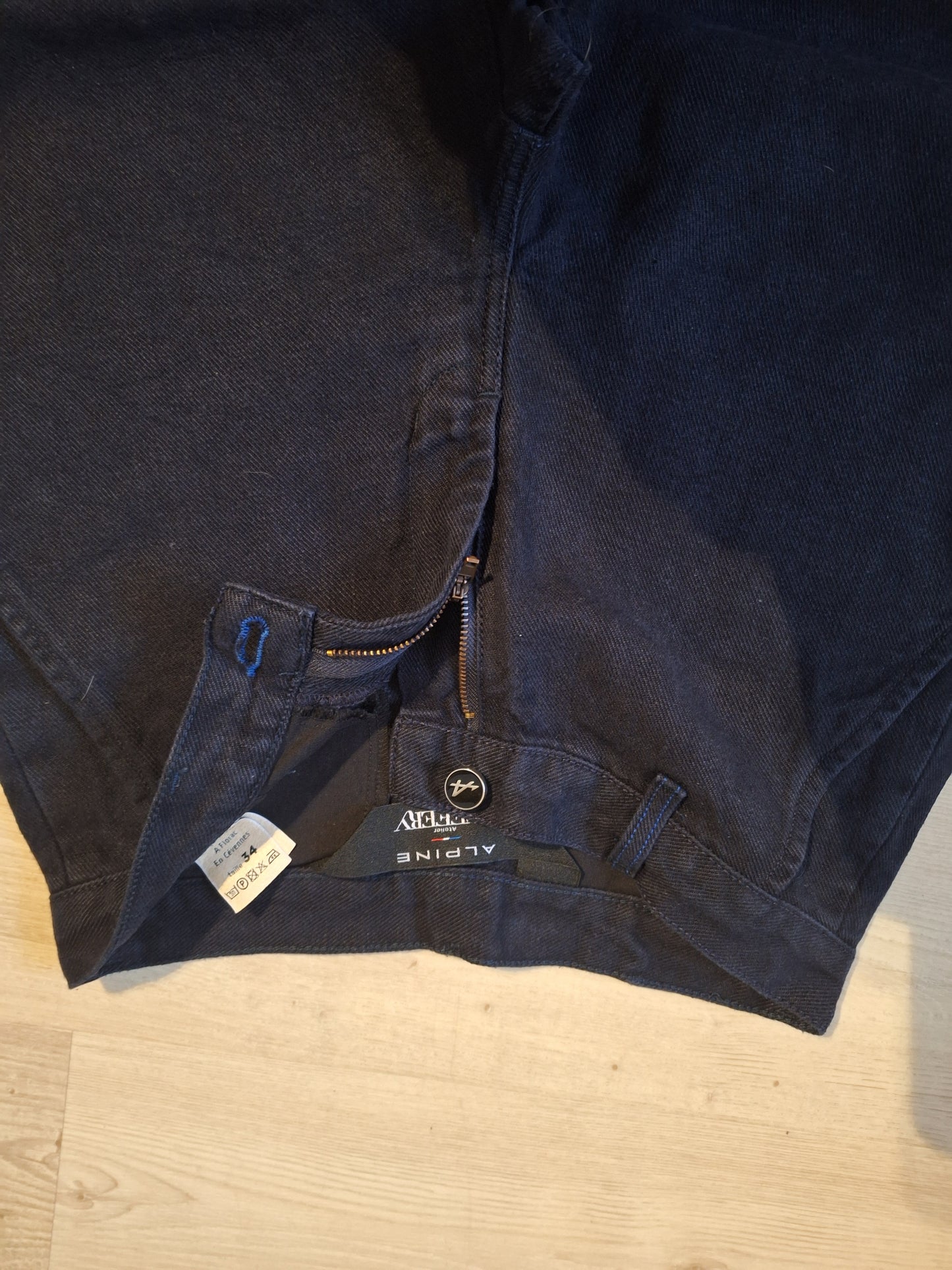 Chino ajusté taille haute Alpine 100% Lin Français - Léonie