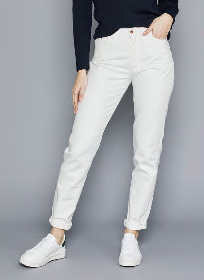 Jean mom taille haute blanc - Marthe