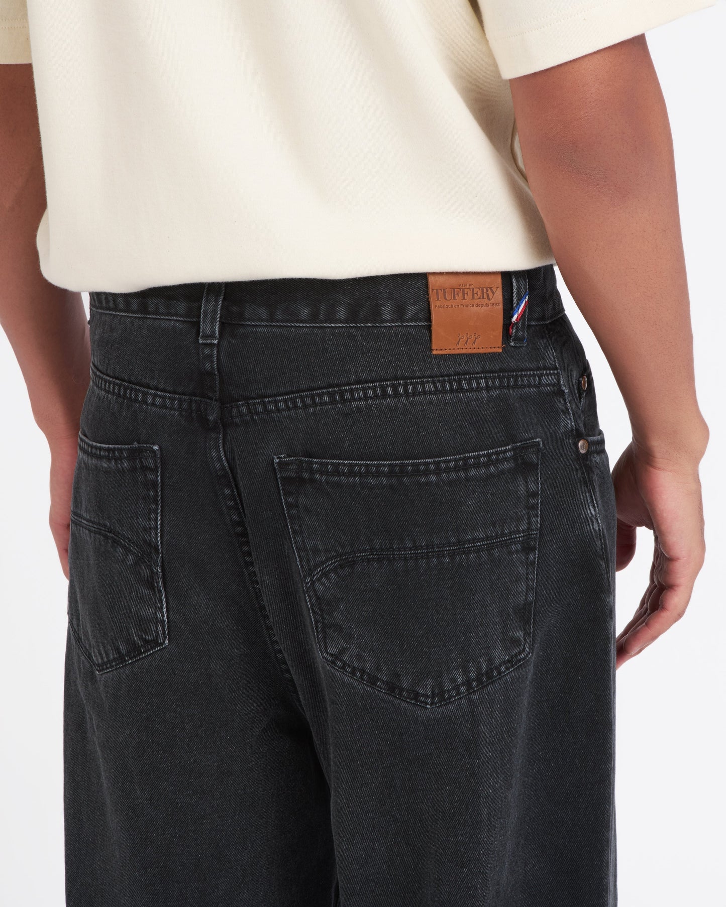 Jean homme baggy Noir Délavé - Gaspard