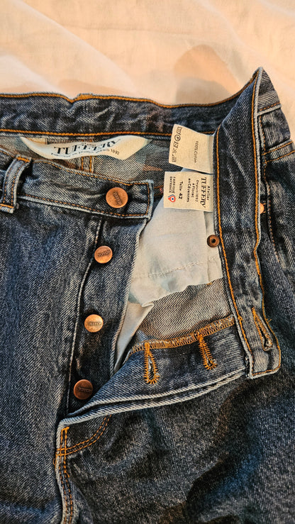 Jean droit taille haute stonewashed - Apolline