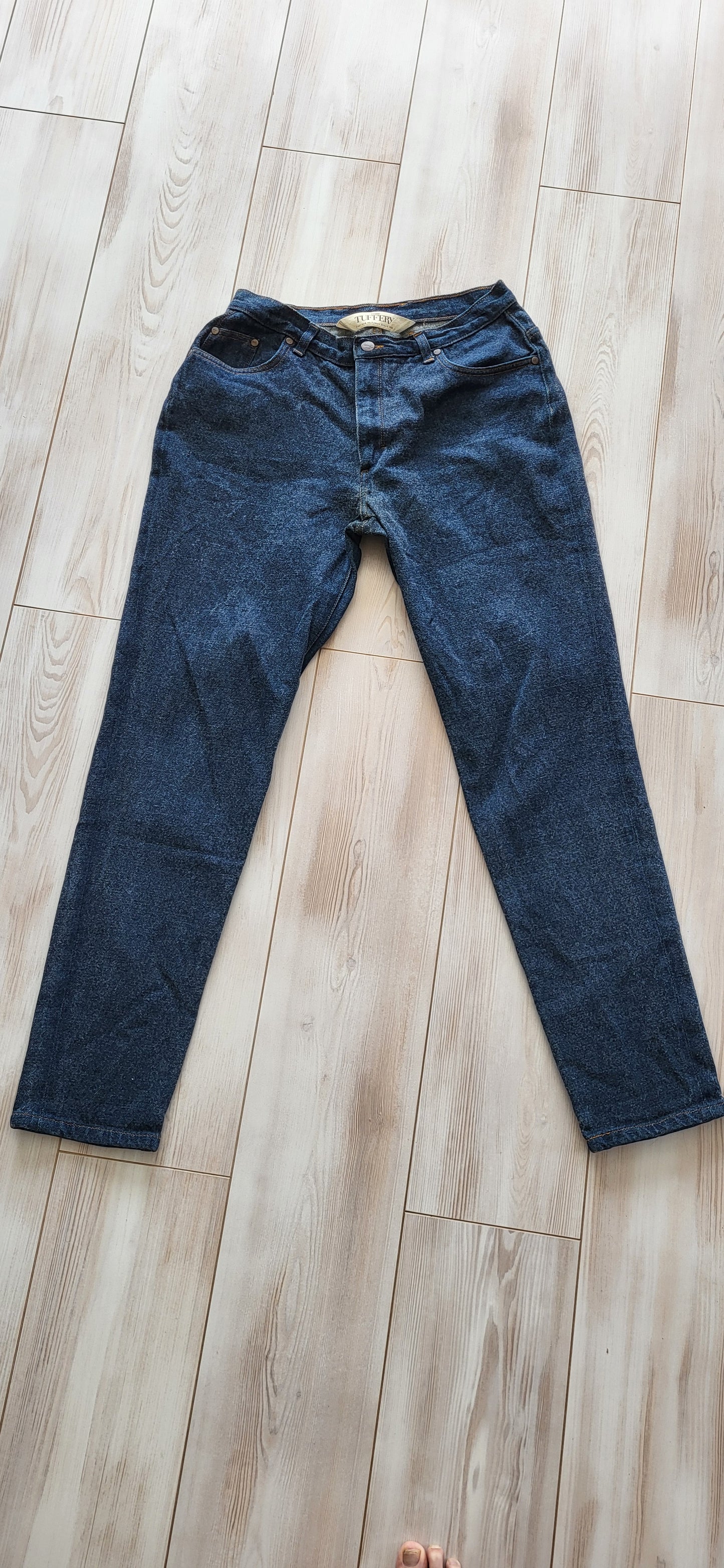 Jean droit taille haute laine – SAINT JAMES x Atelier TUFFERY – Apolline