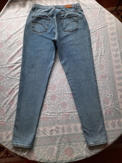 MARTHE - Jean femme mom taille haute Clair