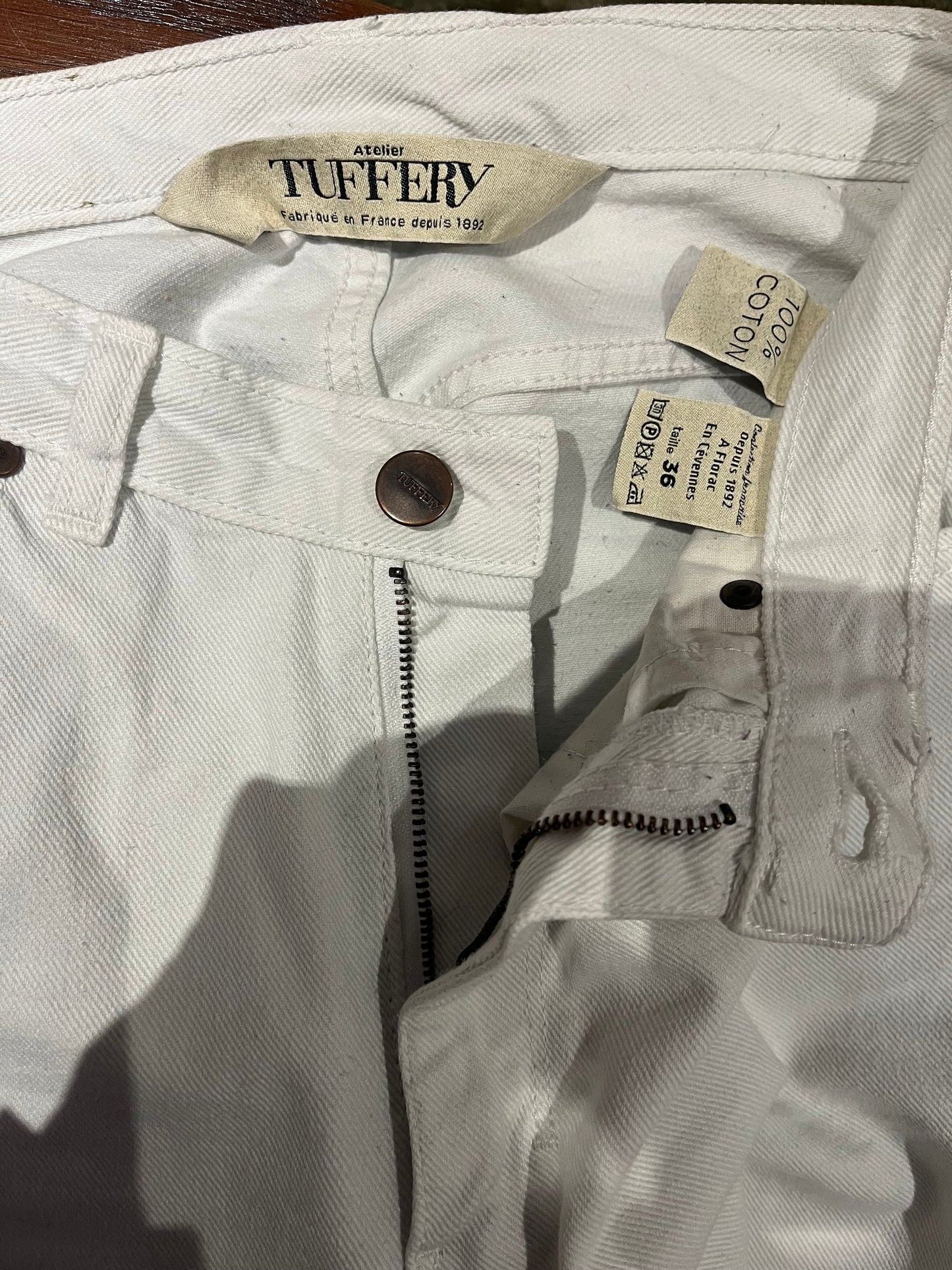 Jean mom taille haute blanc - Marthe