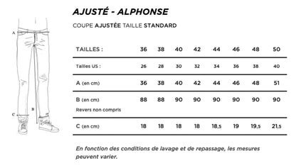 Jean droit ajusté Chanvre - Alphonse