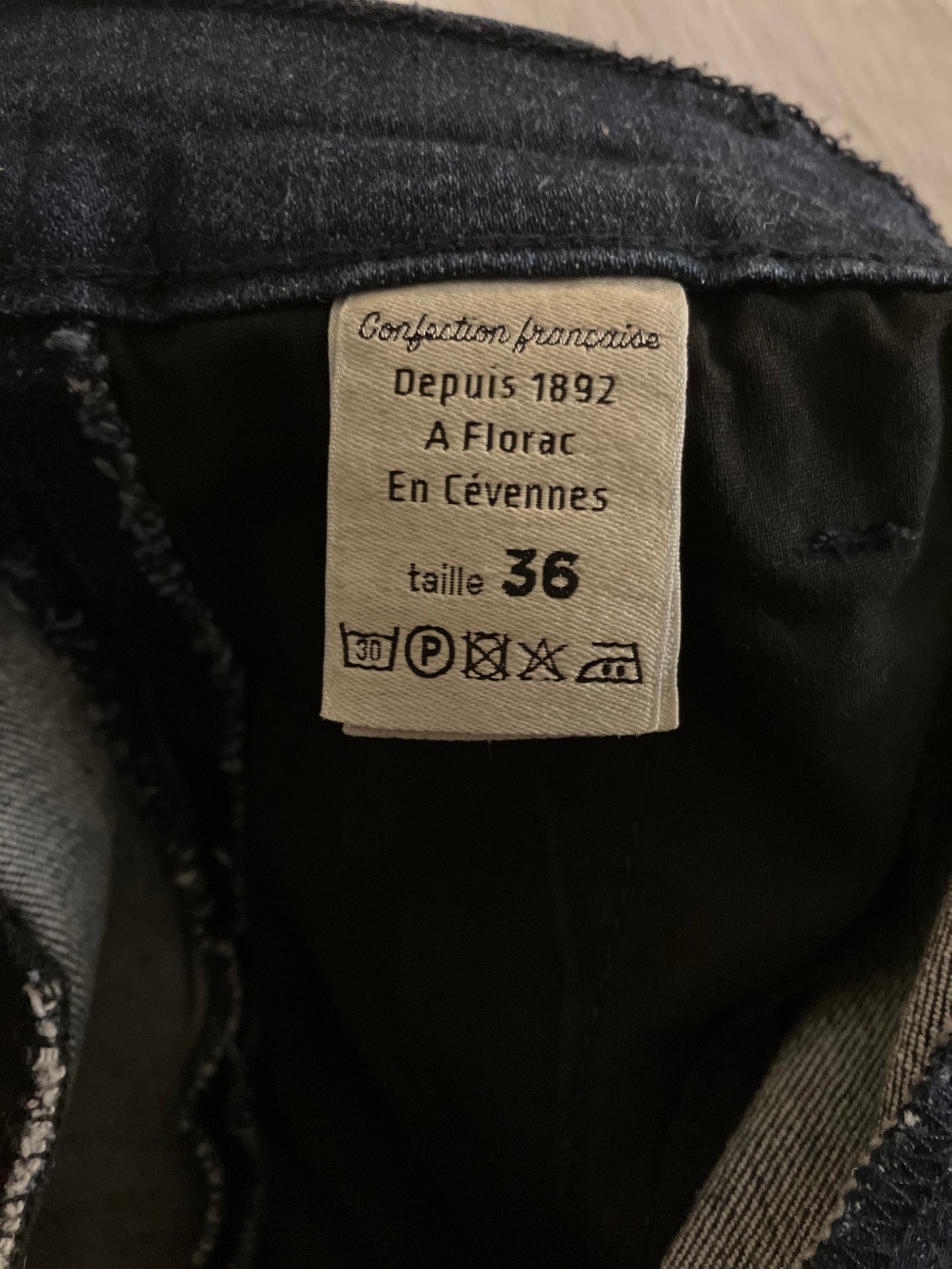 Chino ajusté taille haute Brut Coton Bio - Léonie