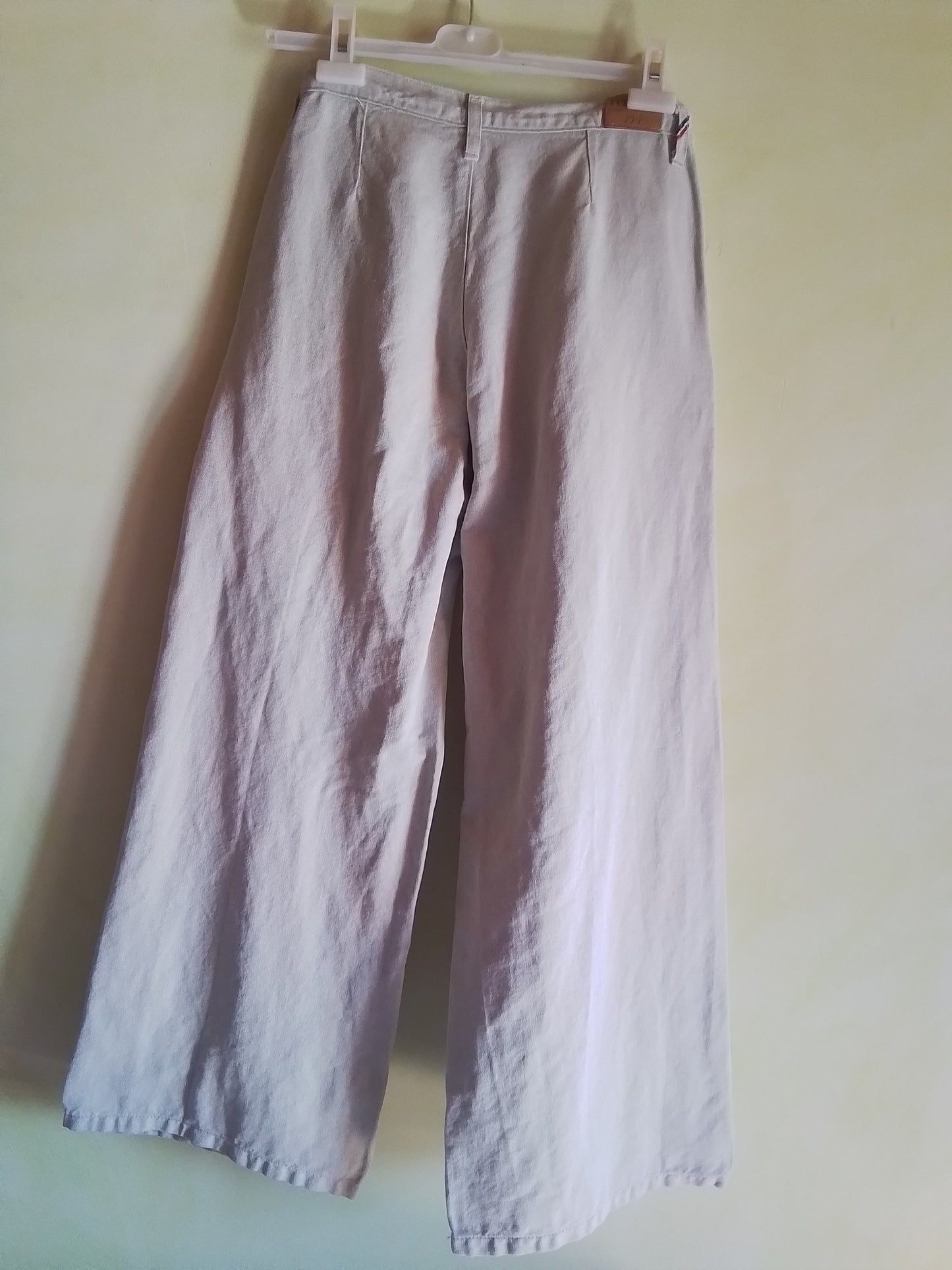 Pantalon femme droit taille haute naturel - Gabi