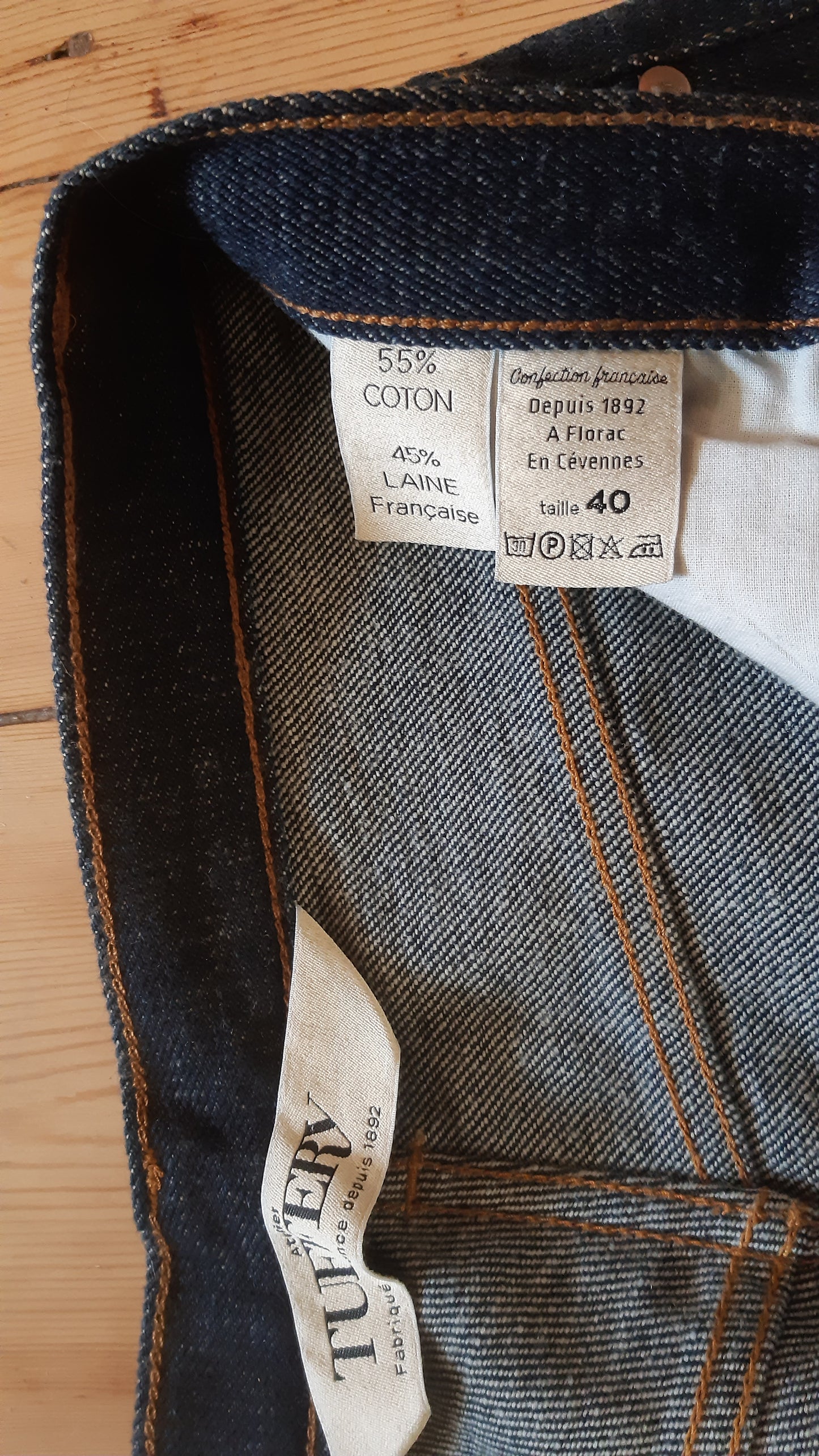 Jean mom taille haute Laine Française - Marthe