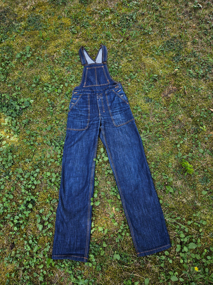 Salopette jean bio indigo naturel - André