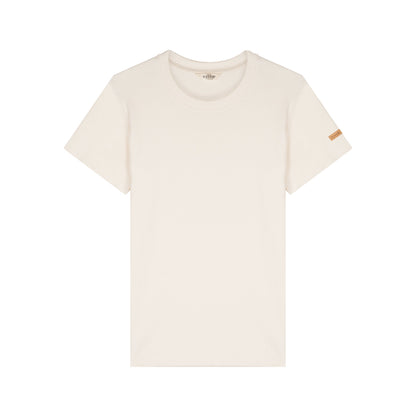 T-shirt femme 100% coton bio écru