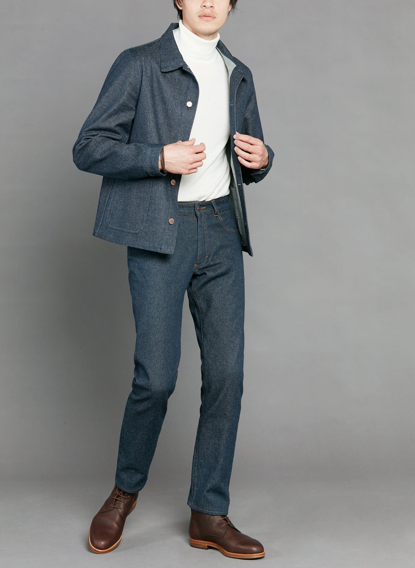 Veste en jean Laine Française - Méjean