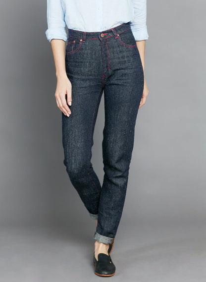 Jean mom taille haute Chanvre - Marthe