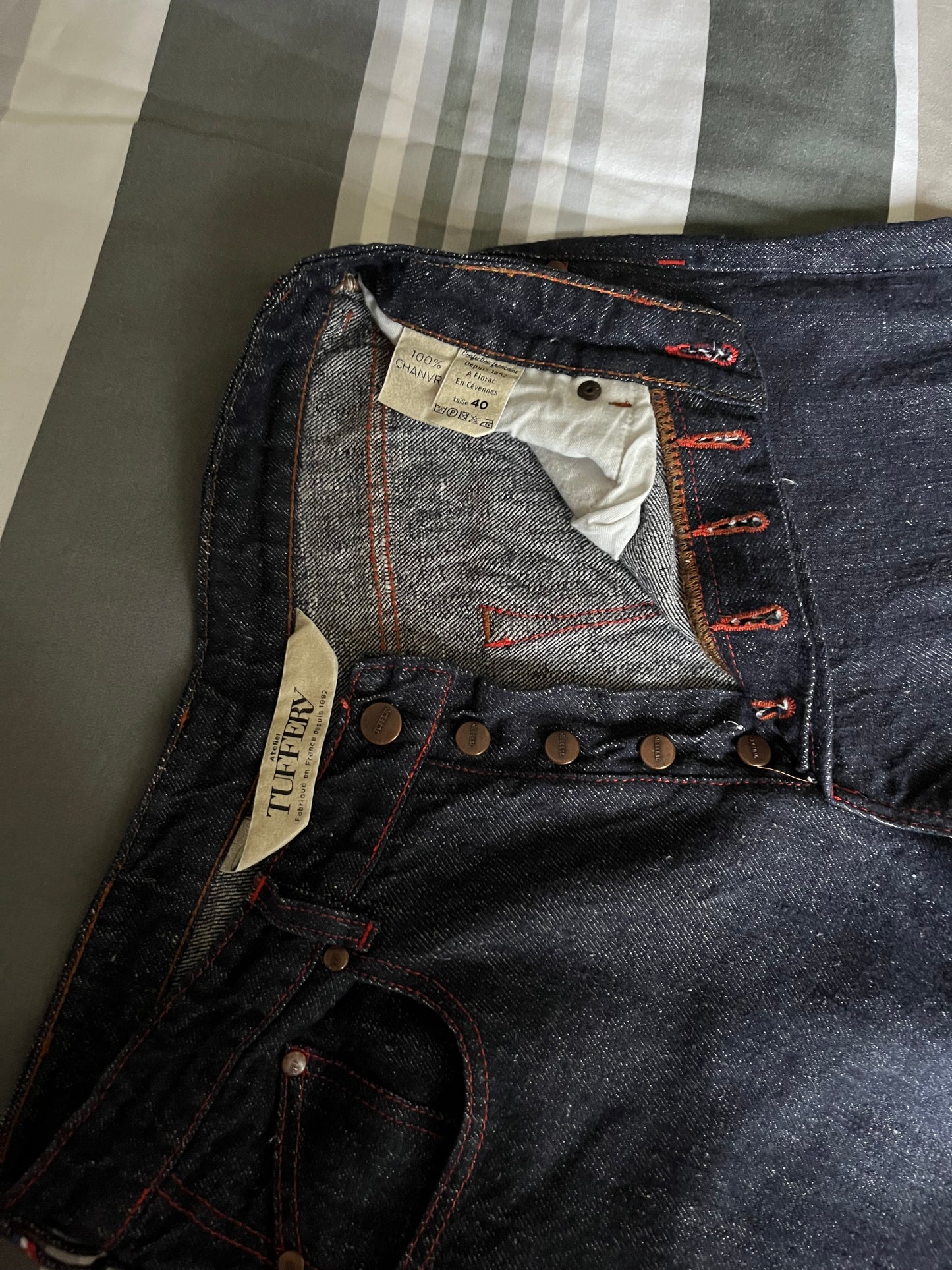 Jean unisexe large taille haute chanvre – Désiré