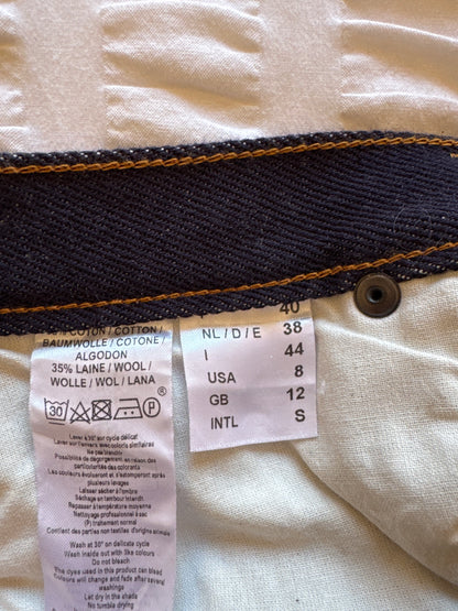 Jean droit taille haute laine – SAINT JAMES x Atelier TUFFERY – Apolline