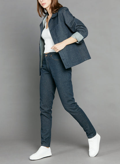 Veste en jean Laine Française - Méjean