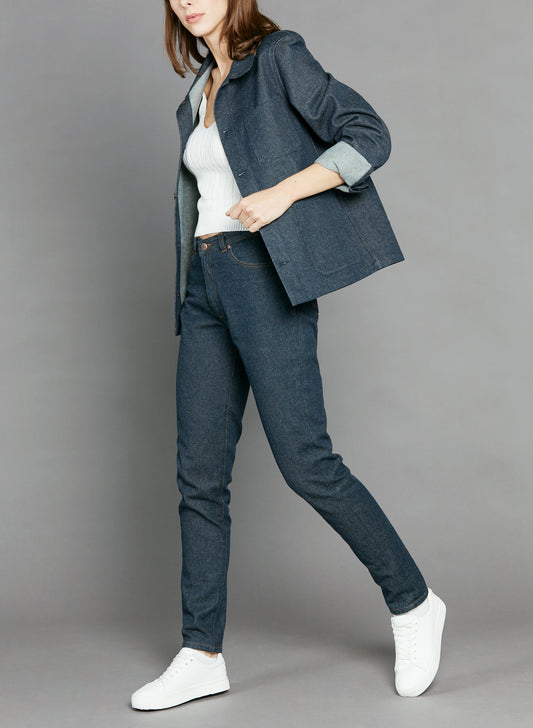 Veste en jean Laine Française - Méjean
