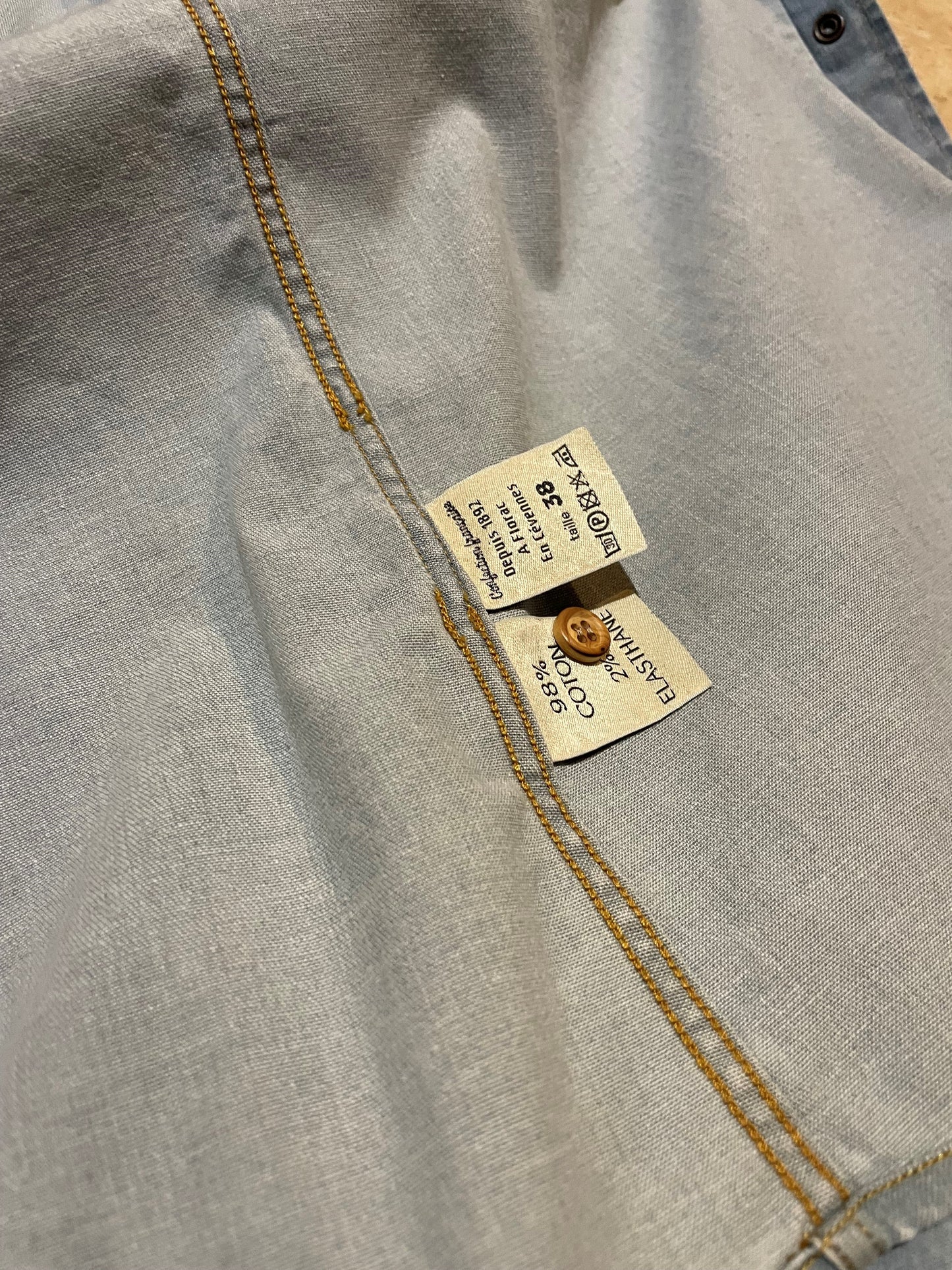 Chemise homme en jean clair - Cévennes