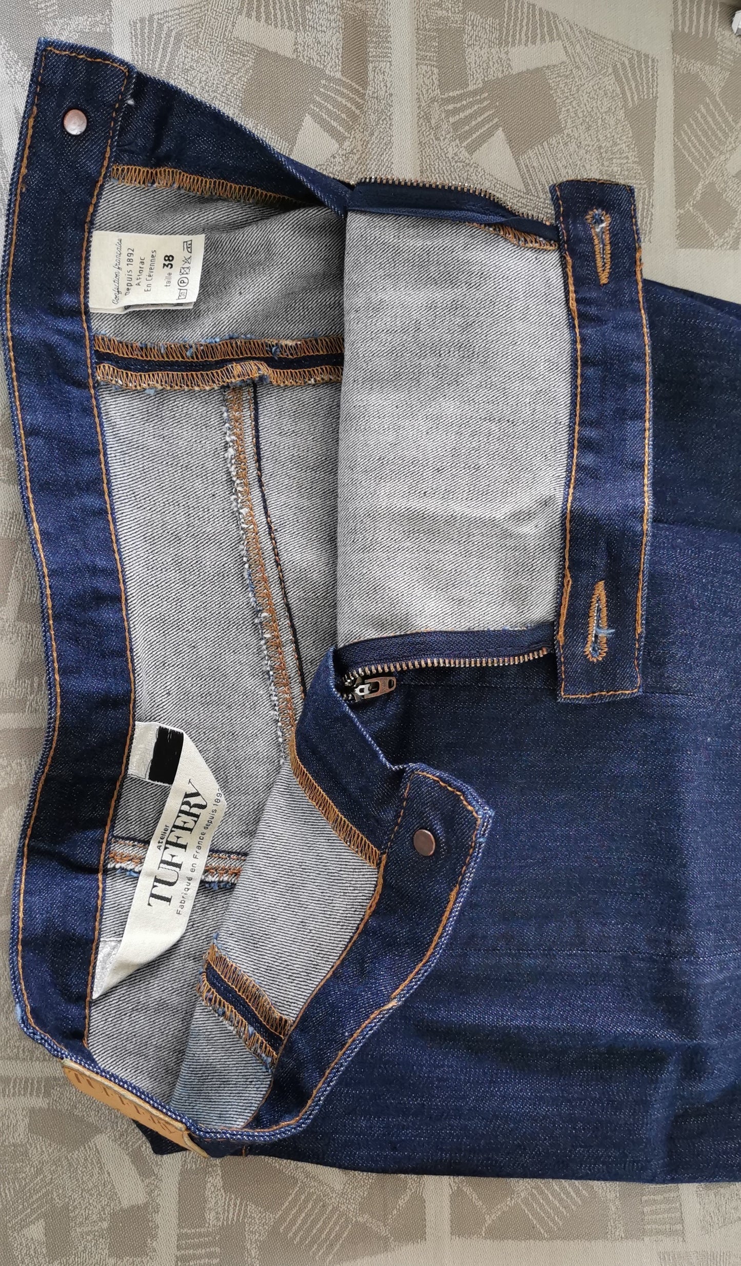 Jupe en jean crayon taille haute Coton Bio - Agathe