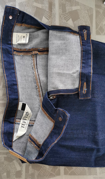 Jupe en jean crayon taille haute Coton Bio - Agathe