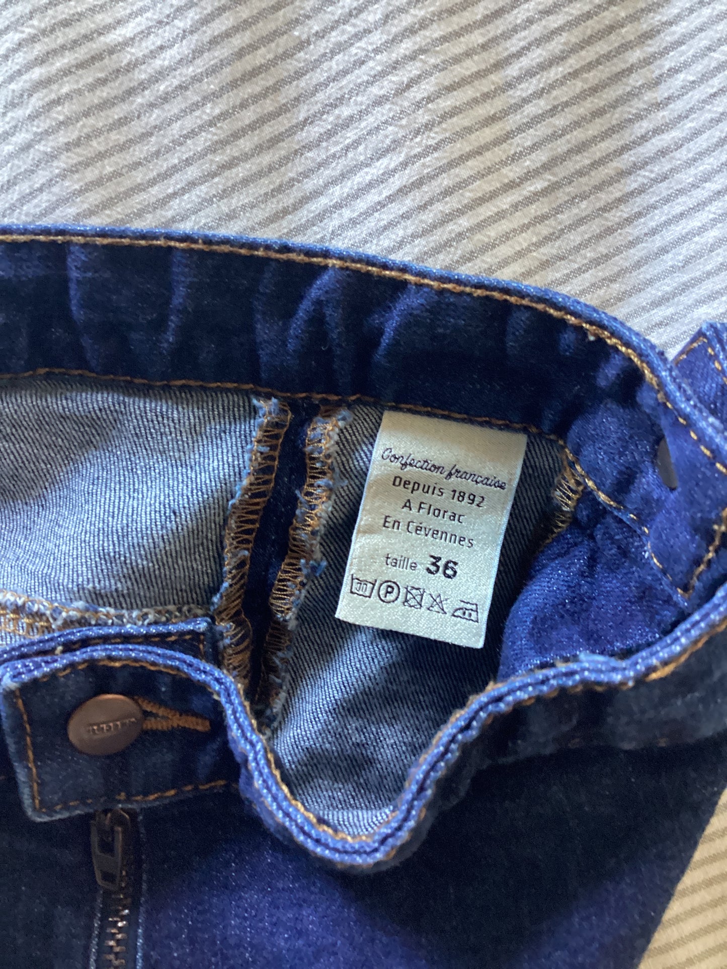 Jupe en jean crayon taille haute Coton Bio - Agathe