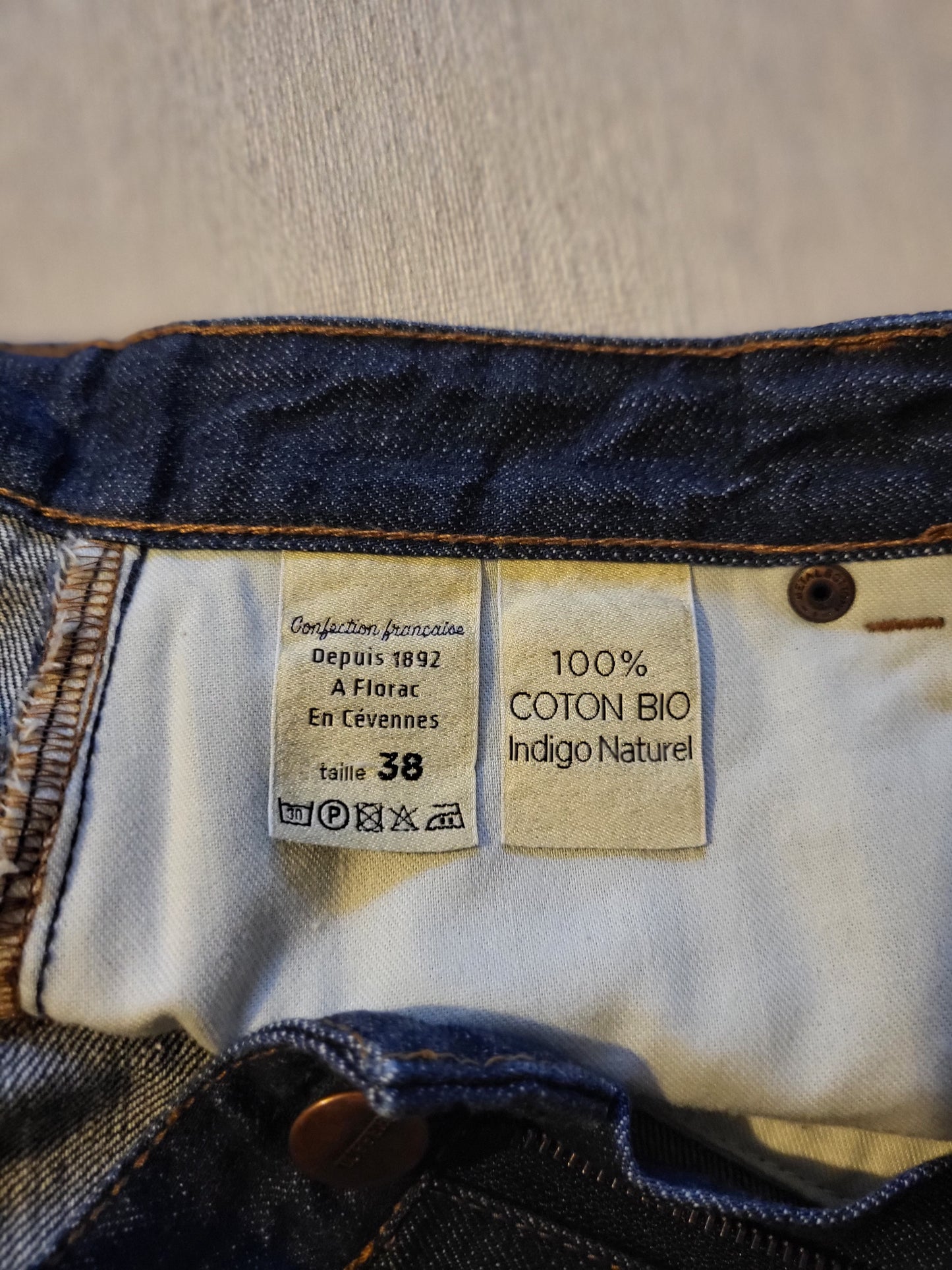 Jean mom taille haute Coton Bio - Marthe