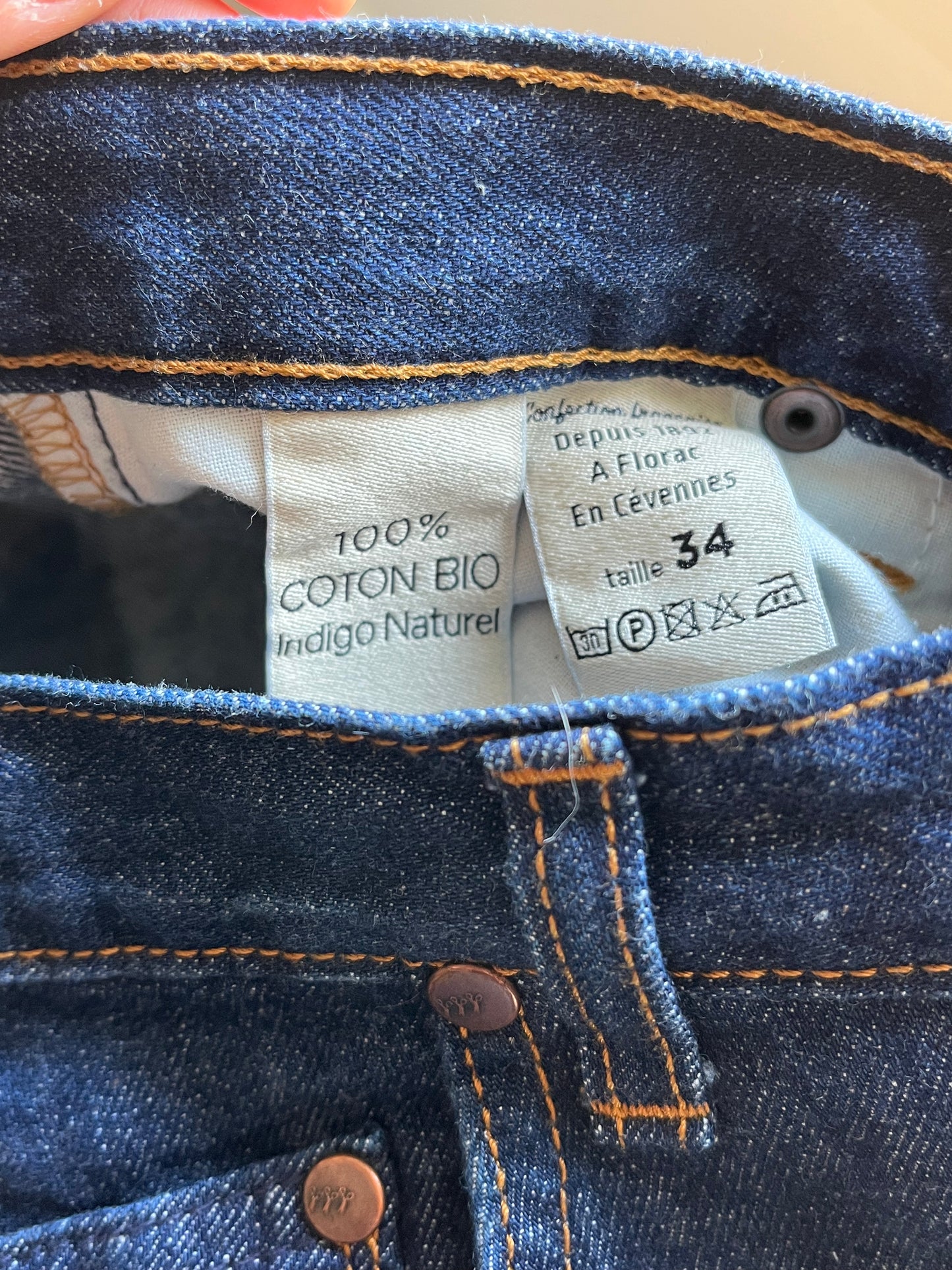 Jean mom taille haute Coton Bio - Marthe