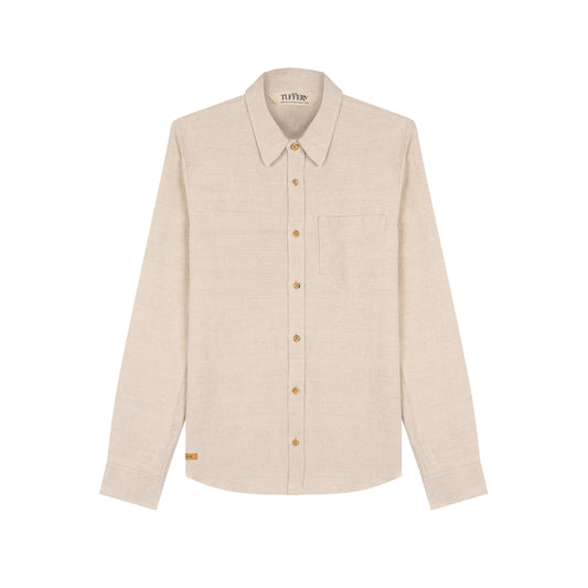 Chemise homme droite en Chanvre Naturel - Aubrac