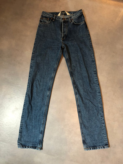 Jean droit taille haute stonewashed - Apolline