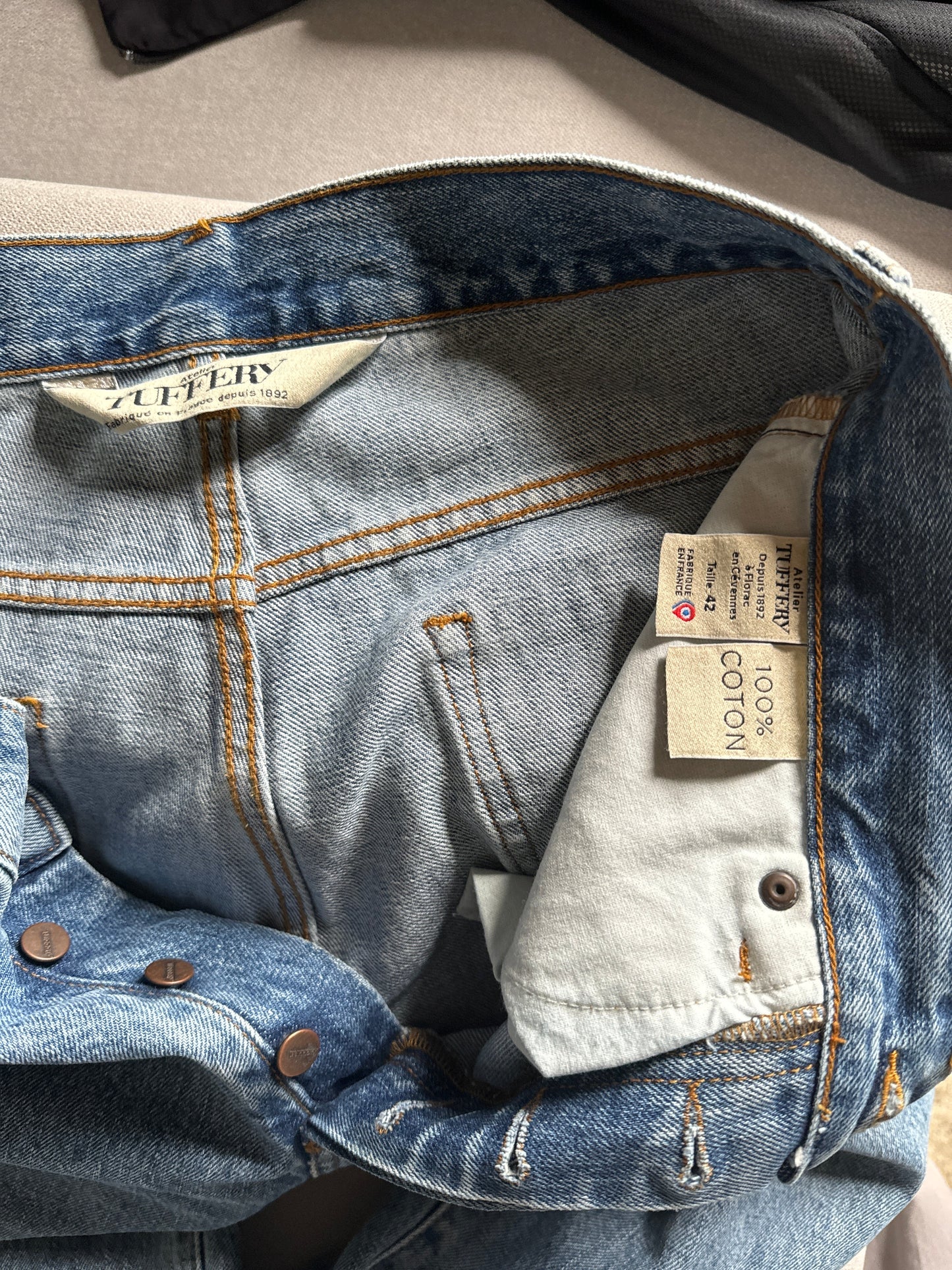 Jean droit taille haute clair - Célestin